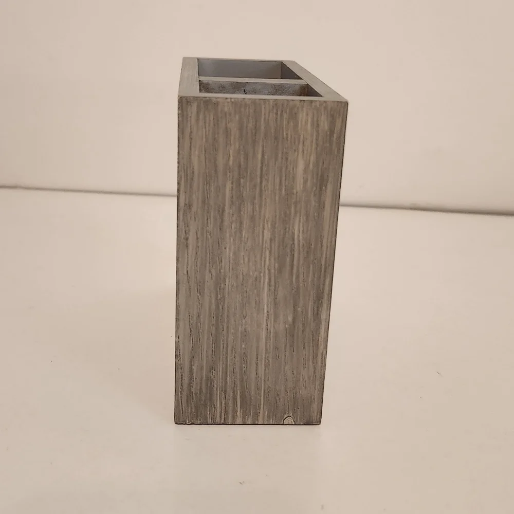 Threshold Grey Wood Tone Toothbrush Holder